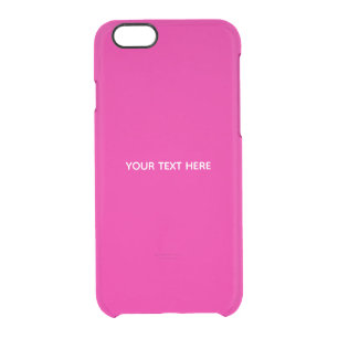 Creat Your Own Megenta Invitation Postcard Clear iPhone 6/6S Case