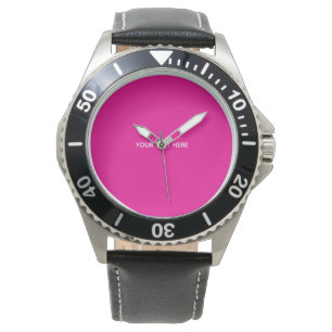 Creat Your Own Megenta Invitation Postcard Watch