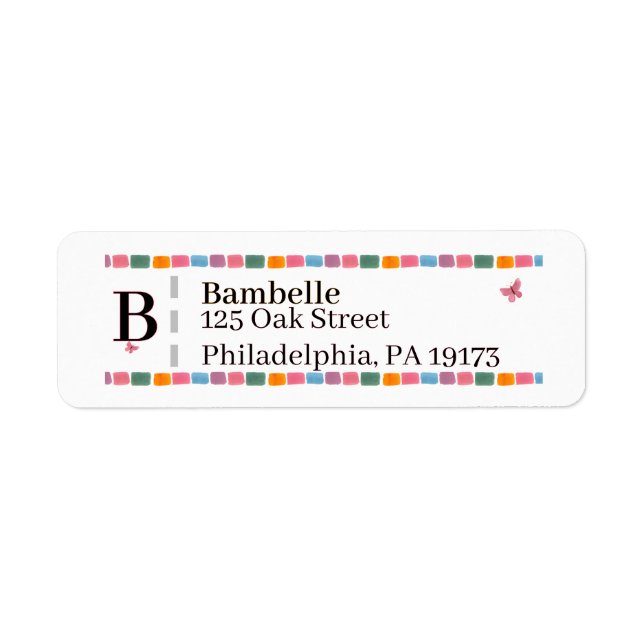 Creat Your Personalized Return Address Label (Front)