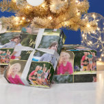 Create 6 Photo Collage Birthday Christmas Wedding Wrapping Paper<br><div class="desc">Create your own custom, personalized, unique, one-of-a-kind, fun, stylish, trendy, chic, elegant faux gold script typography, premium quality, six photo collage gift wrap wrapping paper. To personalize, simply add 6 of your favorite family / couple / kids / baby / pets / wedding photos, along with your greetings / note,...</div>