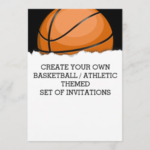 Create a Basketball Themed Invitation