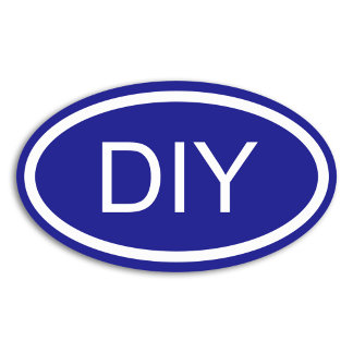 Create a Blue Euro Style Oval Sticker