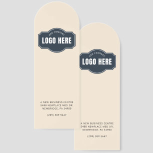 Create A Bookmark With Business Logo Promotional