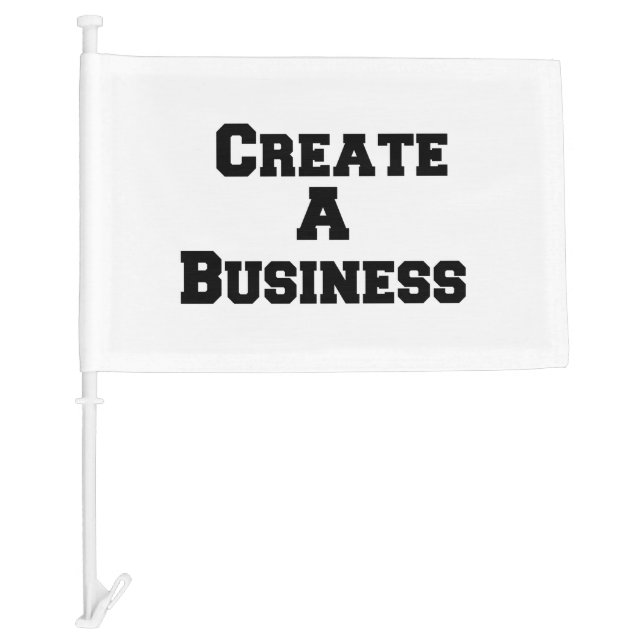 Create A Business Car Flag (Front)