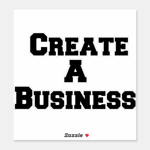 Create A Business Sticker