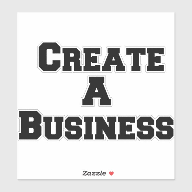 Create A Business Sticker (Sheet)