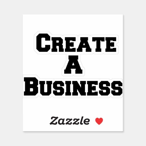 Create A Business Sticker