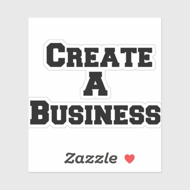 Create A Business Sticker (Sheet)