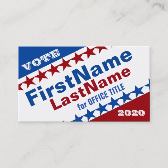 Create a Campaign Template Business Card | Zazzle.com