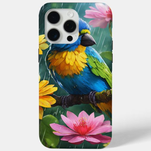 Create a Costa Rican the most bright bird in the f iPhone 15 Pro Max Case