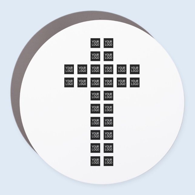 Create a Cross Pattern with any Logo or Image Car Magnet (Creator Uploaded)