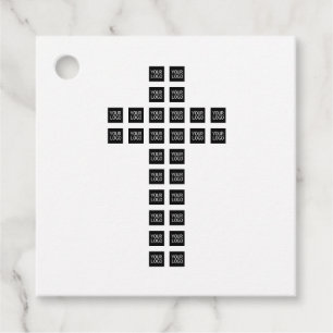 Create a Cross Pattern with any Logo or Image Favor Tags