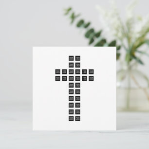 Create a Cross Pattern with any Logo or Image Note Card