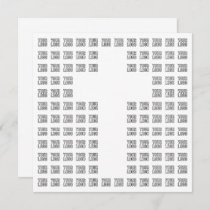 Create a Cross Pattern with any Logo or Image Note Card