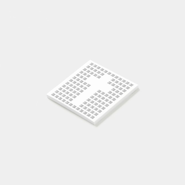 Create a Cross Pattern with any Logo or Image Post-it Notes (Angled)