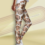 Create a Custom 7 Photo Collage Honeycomb Hexagon Leggings<br><div class="desc">A funky geometric honeycomb pattern with a place for up to 7 pictures. for best results,  crop your photos before uploading. Use your favorite photo or pictures to make a fun keepsake to share with friends.</div>