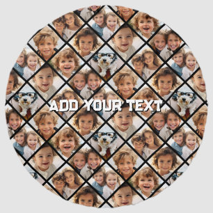 Create a Custom 8 Photo Collage - Diamond Shape Beach Towel