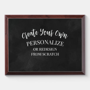 Create a Custom Award Plaque