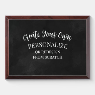 Create a Custom Award Plaque