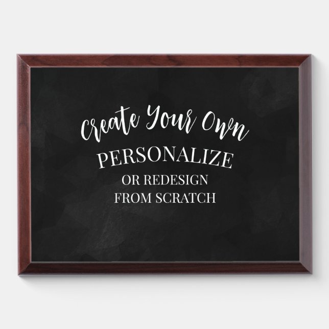 Create a Custom Award Plaque (Horizontal)