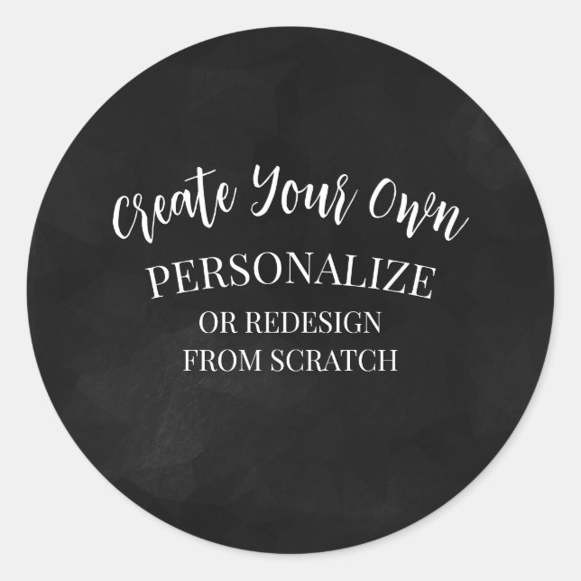 Create a Custom Classic Round Sticker (Front)
