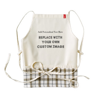 Create A Custom Design With Your Image And Text Zazzle HEART Apron