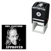 Custom Stamps Self Inking Personalized Photo Portrait Stamps with Face &  Text, School Office Business Supplies Rubber Stamp Funny Gifts for Teacher