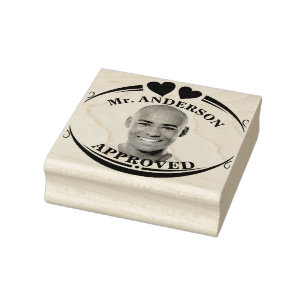 Create A Custom Funny Face Teacher Approval  Rubber Stamp
