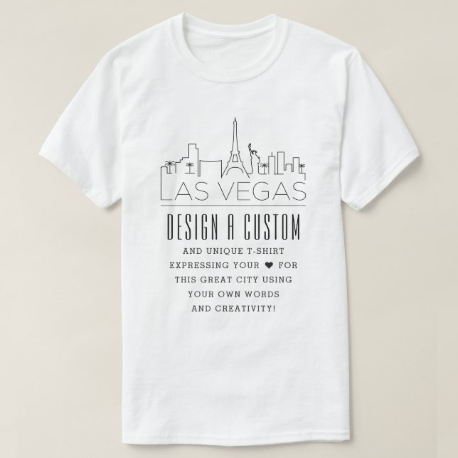 Create A Custom Las Vegas, Nevada Themed T-Shirt (Design Front)