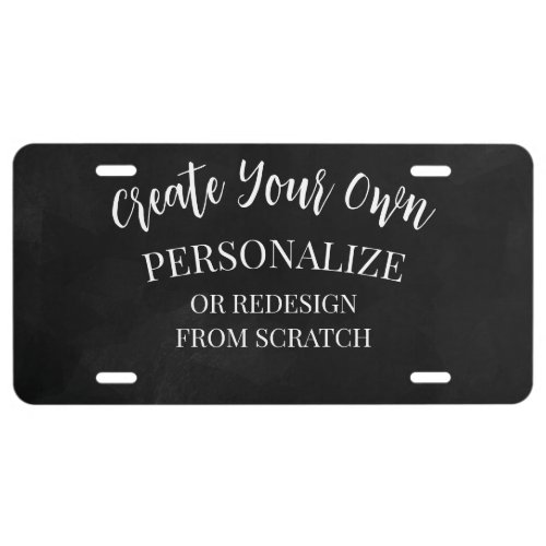 Create a Custom License Plate