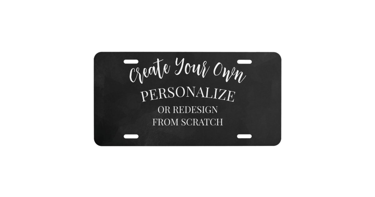 create-a-custom-license-plate-zazzle