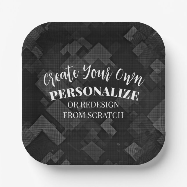 Create a Custom Paper Plates (Front)