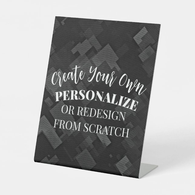 Create a Custom Pedestal Sign (Front)