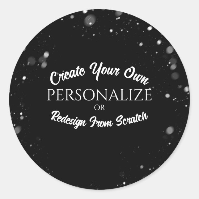 Create a Custom Personalized Classic Round Sticker (Front)
