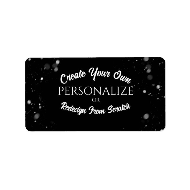 Create a Custom Personalized Label (Front)