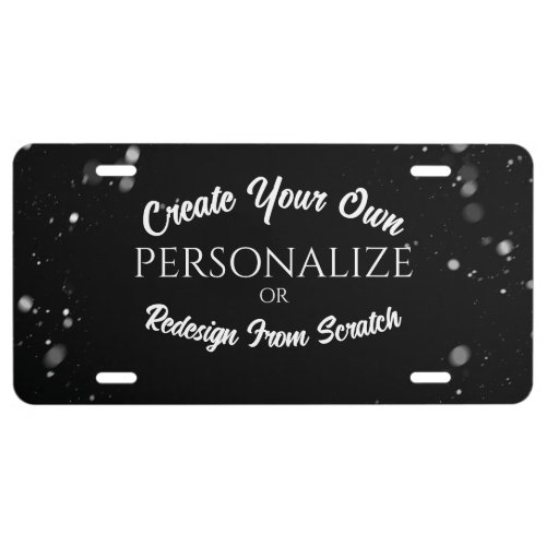 Create a Custom Personalized License Plate