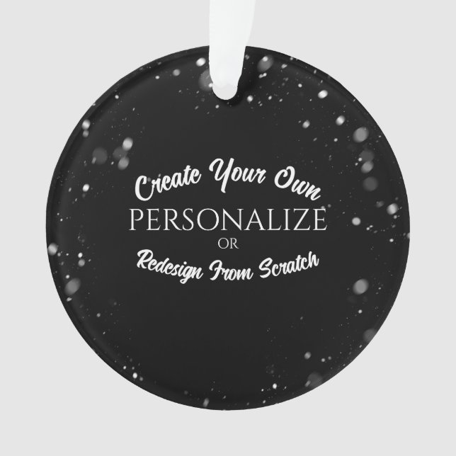 Create a Custom Personalized Ornament (Front)