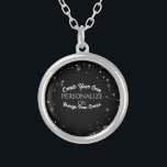 Create a Custom Personalized Silver Plated Necklace<br><div class="desc">Create your own custom stuff including personalized clothing and accessories, promotional products for your small business, custom color wedding gifts and favors, event decor and more by adding your own text and design elements and choosing your favorite fonts, colors and styles. Or, redesign this item entirely from scratch by replacing...</div>