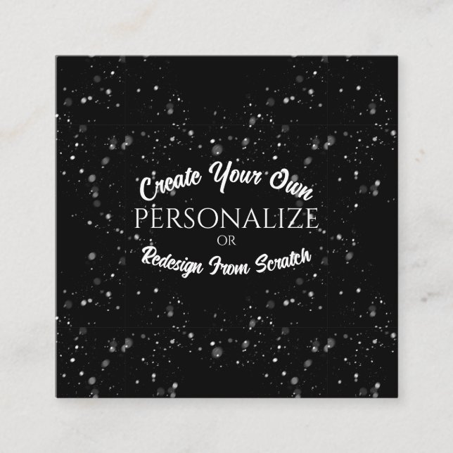 Create a Custom Personalized Square Business Card (Front)