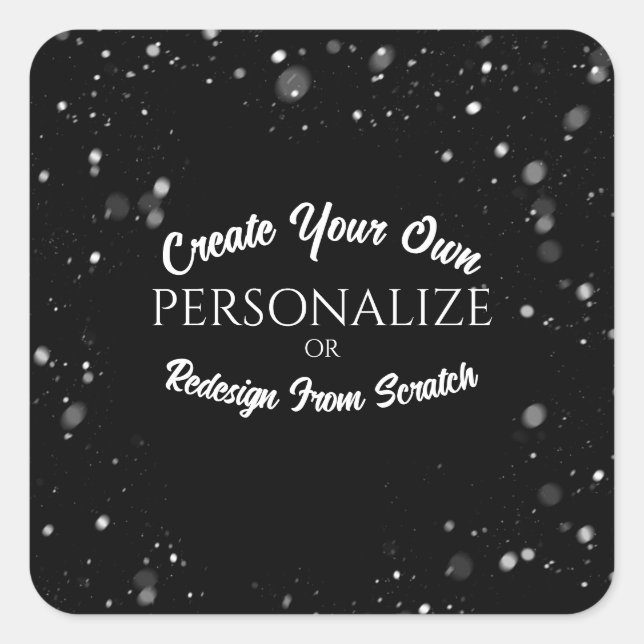 Create a Custom Personalized Square Sticker (Front)