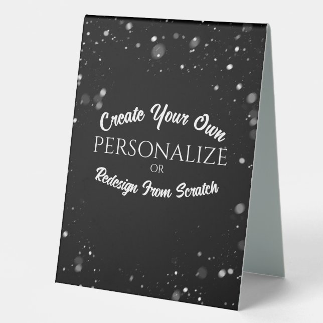 Create a Custom Personalized Table Tent (Front)