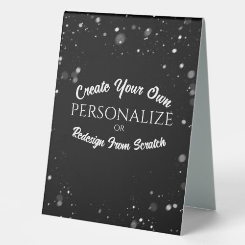 Create a Custom Personalized Table Tent Sign