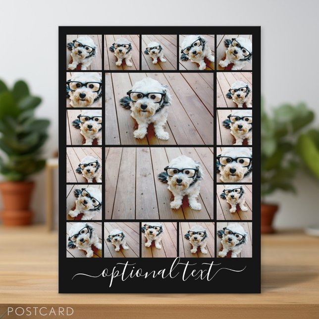 Create a Custom Photo Collage - 20 Photos Postcard (Personalized Photo Postcard)
