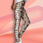 Create a Custom Photo Collage - 6 Photos - Text Leggings<br><div class="desc">Upload 6 fun photos and then add text to make a personalized item to wear! Use your favorite photo or pictures to make a fun keepsake to share with friends.</div>