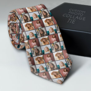 Create a Custom Photo Collage Pattern - 4 Photos Neck Tie