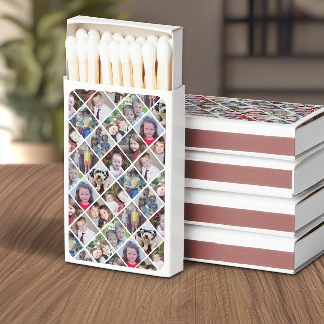 Create a Custom Photo Collage with 12 Photos Matchboxes (Custom Matchboxes)