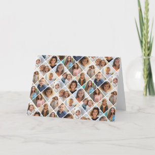 Create a Custom Photo Collage with 12 Photos Thank You Card