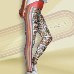 Create a Custom Photo Collage with 15 Photos Leggings<br><div class="desc">Use your favorite photo or pictures to make a fun keepsake to share with friends. This includes a place for 15 photos all over the leggings plus sporty and colorful stripes down the side.</div>