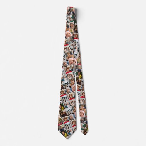 Create a Custom Photo Collage with 16 Photos Neck Tie