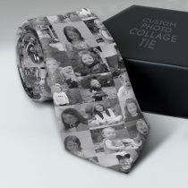 Create a Custom Photo Collage with 16 Photos Neck Tie